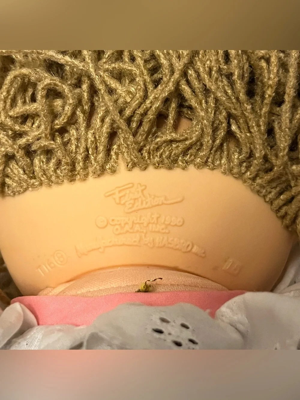 Cabbage Patch Kids Pretty Crimp n Curl First Edition 1991 Blonde Doll